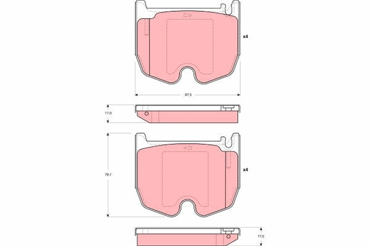 Brake Pad Set, disc brake GDB1541