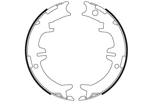 Brake Shoe Set, parking brake GS8446
