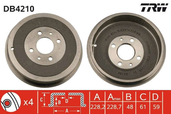 Brake Drum DB4210