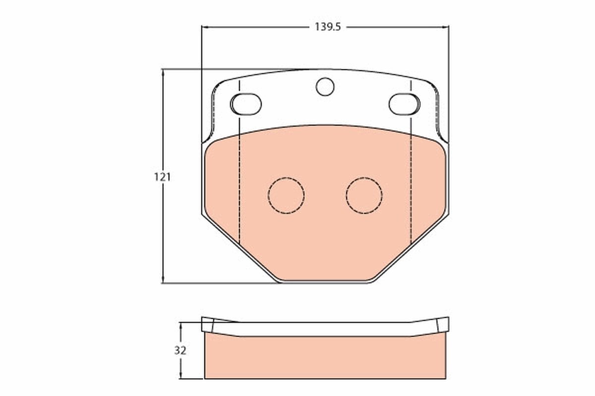 Brake Pad Set, disc brake GDB5087