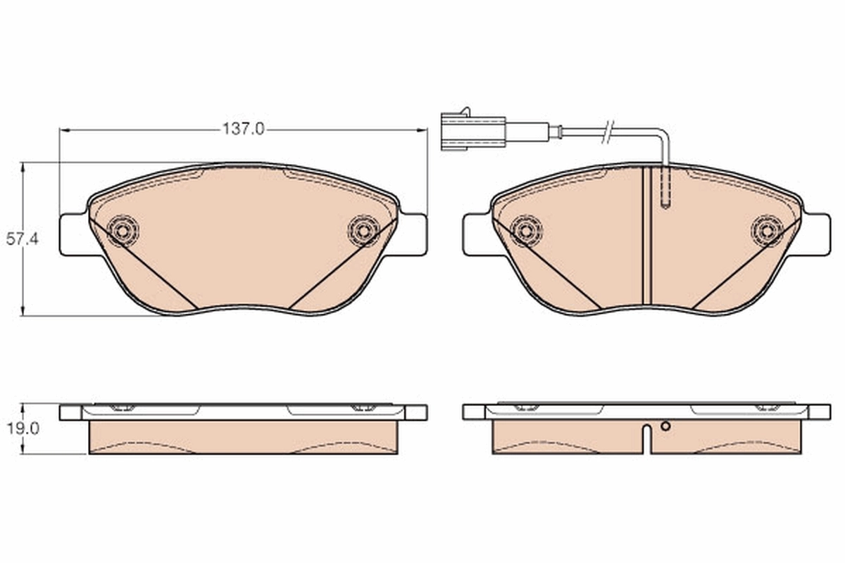 Brake Pad Set, disc brake GDB2001