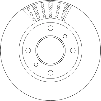 TRW DF7452 Brake Disc
