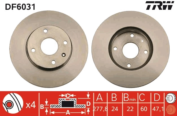 Brake Disc DF6031