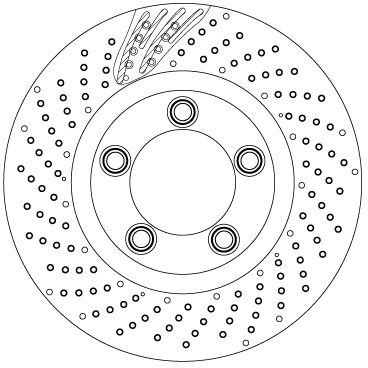 Brake Disc TRW SINGLE DF6542S