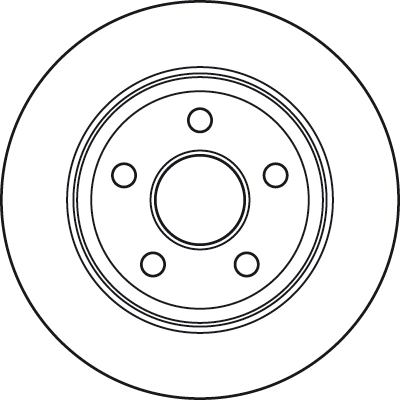 Brake Disc TRW SINGLE DF4914S