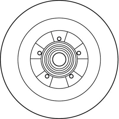 Brake Disc TRW SINGLE DF6126BS