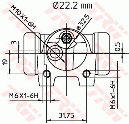 TRW BWH132 Wheel Brake Cylinder