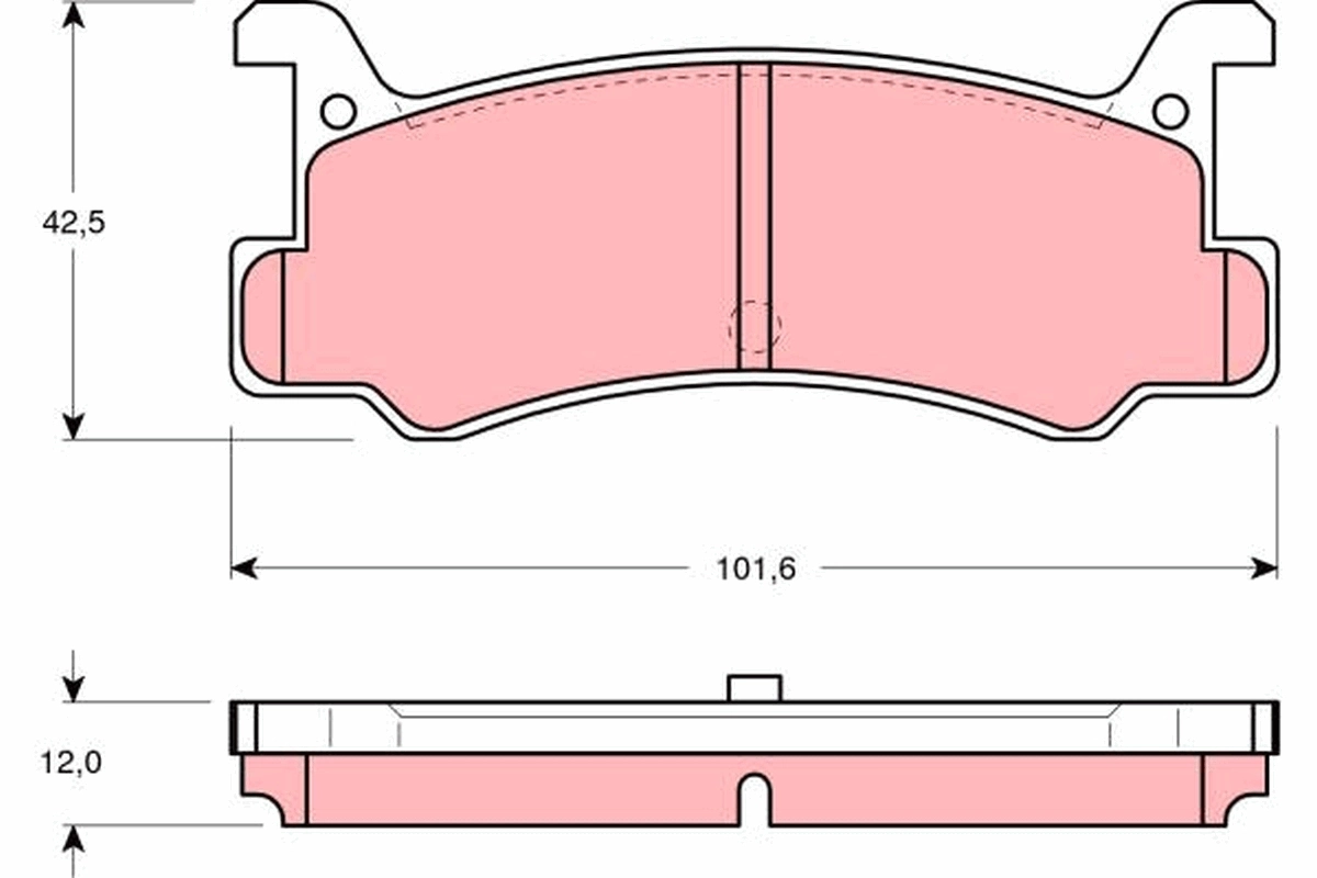Brake Pad Set, disc brake GDB375