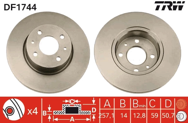 Brake Disc DF1744