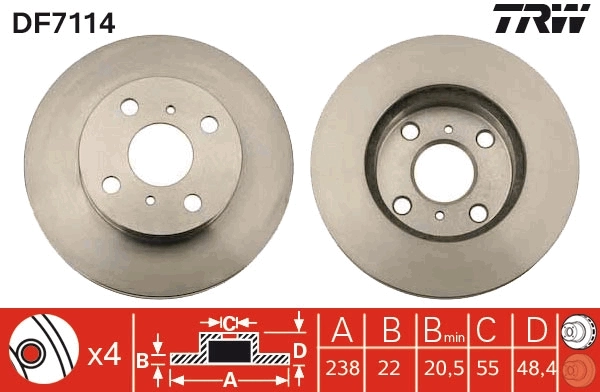 Brake Disc DF7114