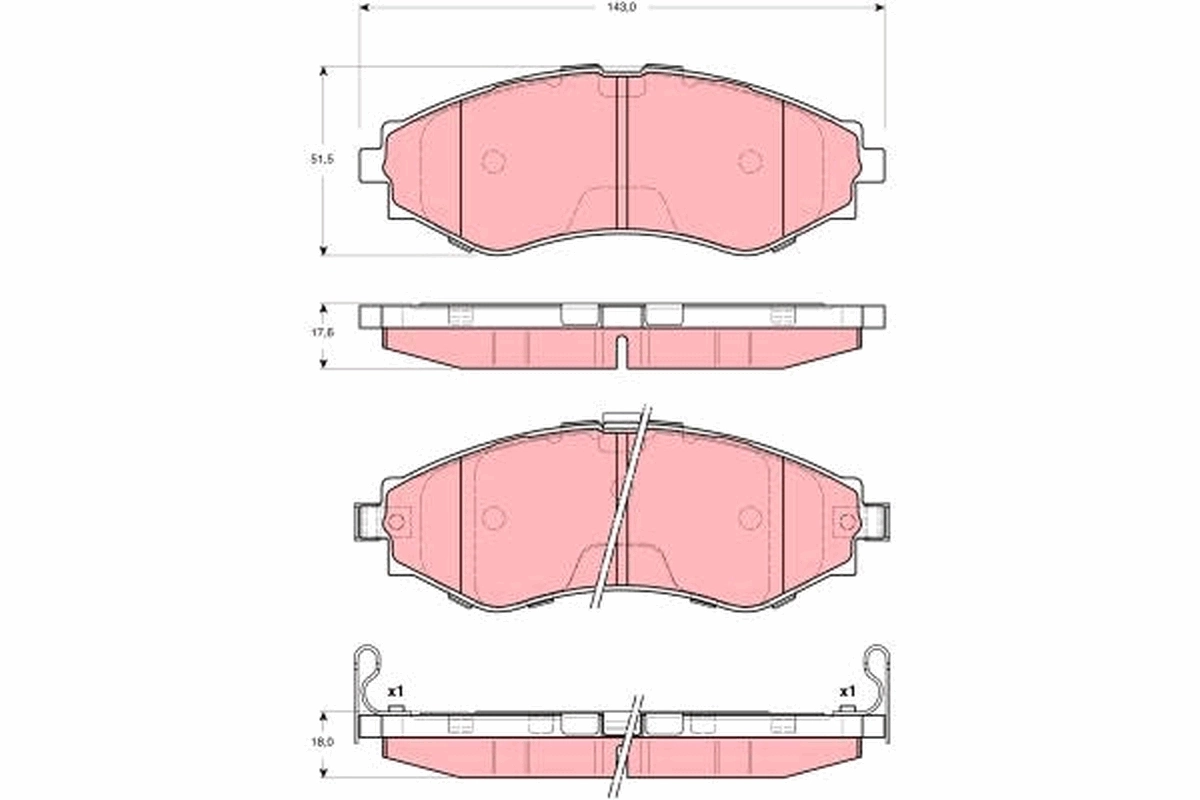 Brake Pad Set, disc brake GDB3345