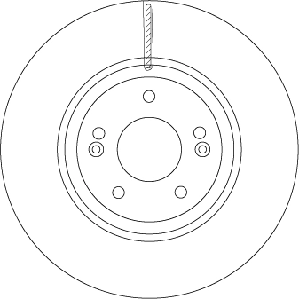 Brake Disc TRW SINGLE DF6545S