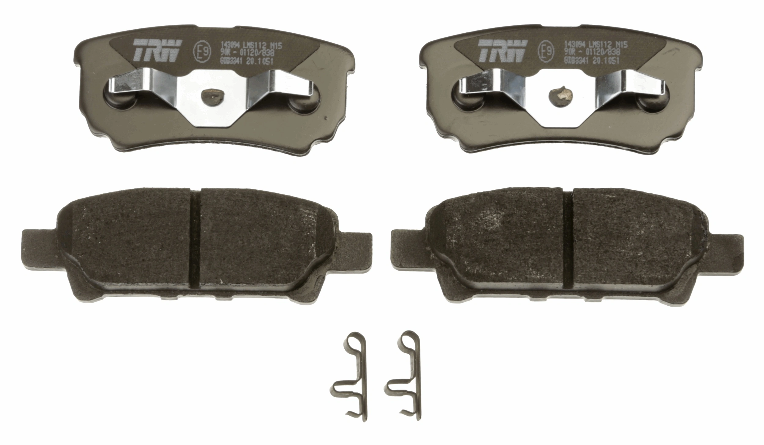 Brake Pad Set, disc brake COTEC GDB3341