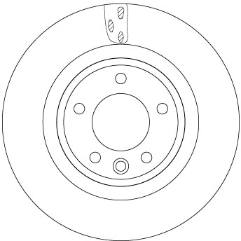 Brake Disc TRW SINGLE DF6956S