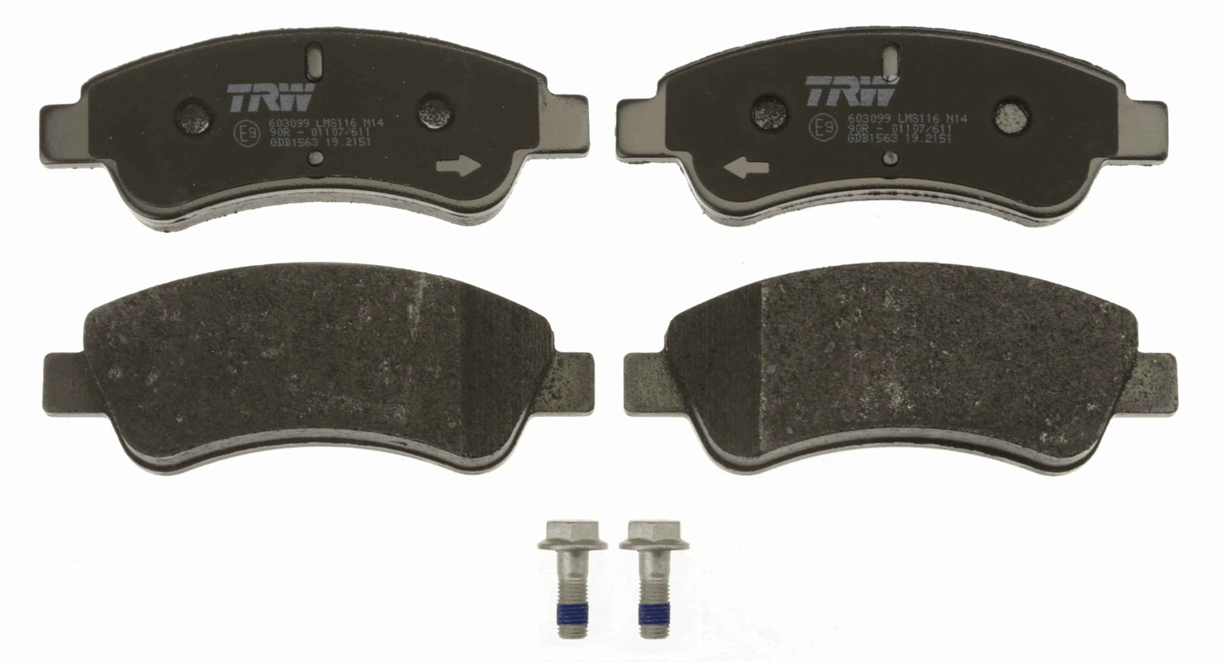 Brake Pad Set, disc brake COTEC GDB1563