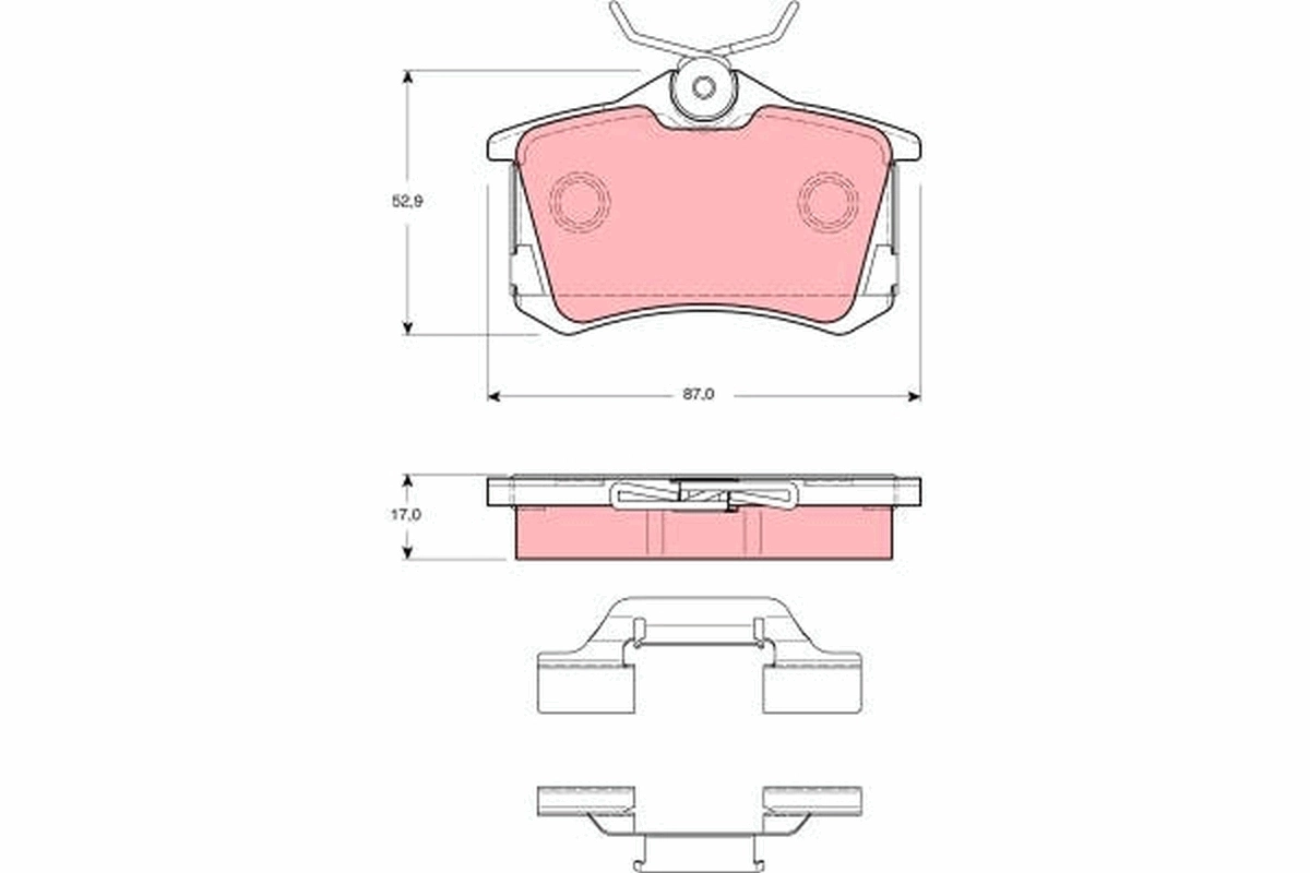 Brake Pad Set, disc brake GDB1416