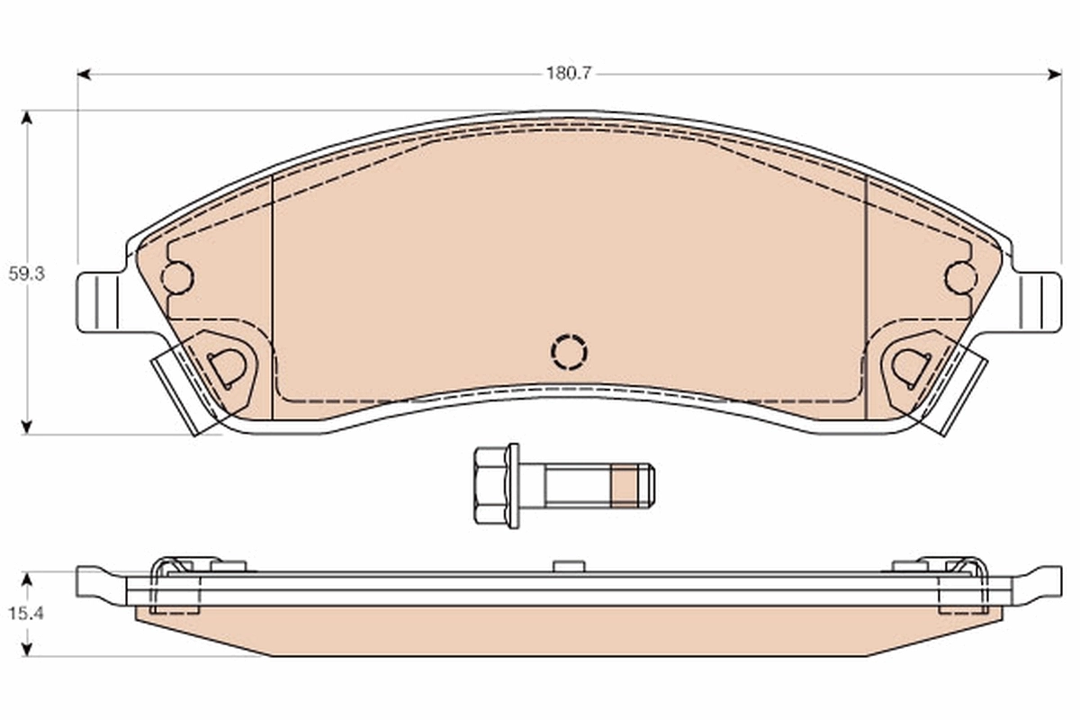 Brake Pad Set, disc brake GDB4451
