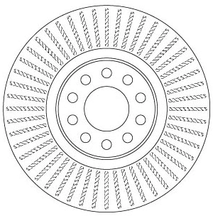 Brake Disc TRW SINGLE DF6742S