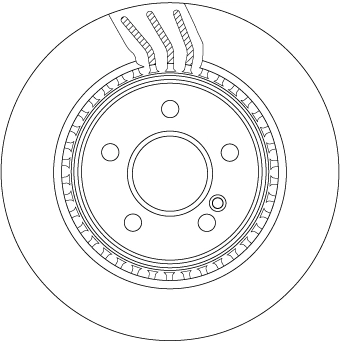 Brake Disc TRW SINGLE DF4864S