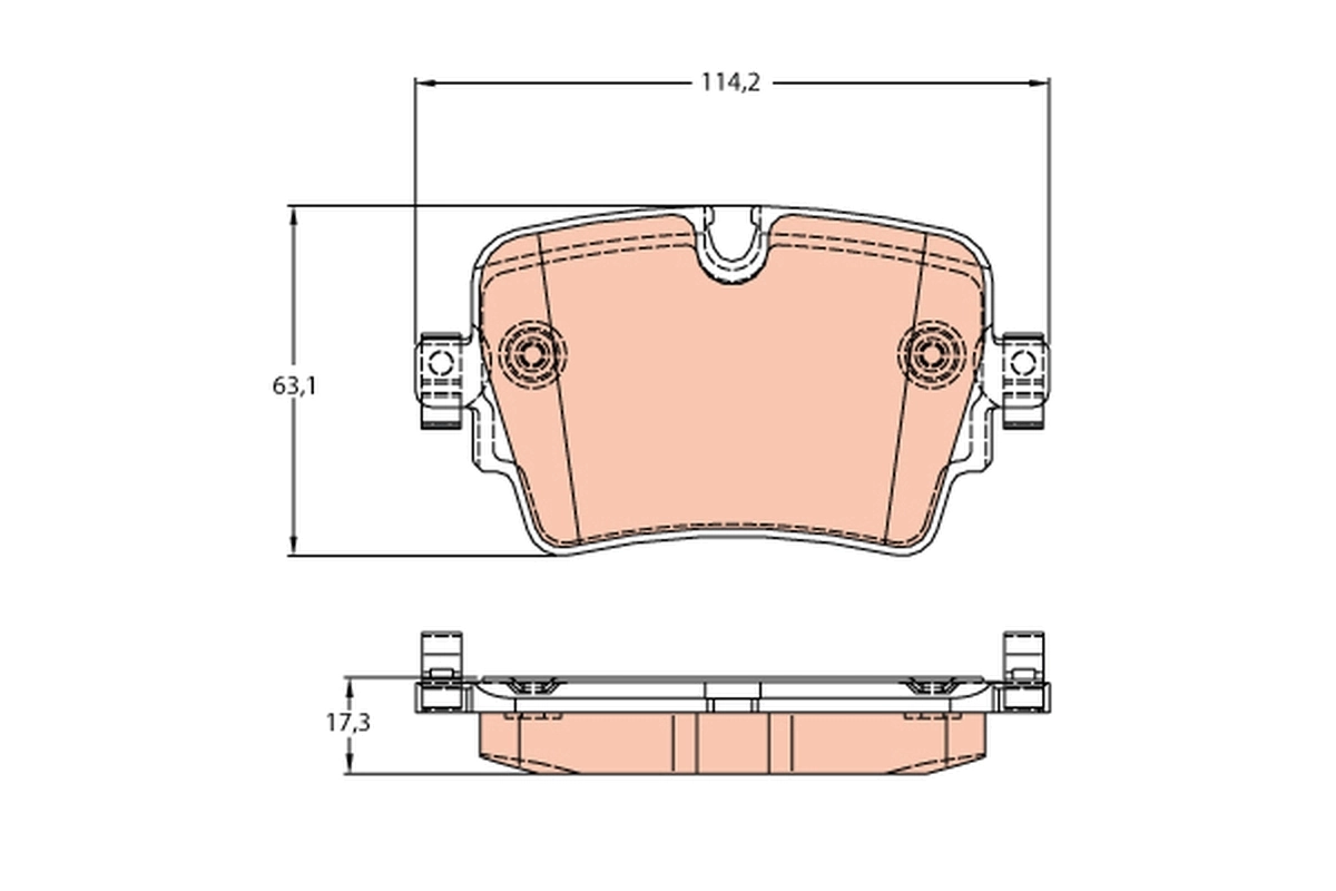 Brake Pad Set, disc brake GDB2095