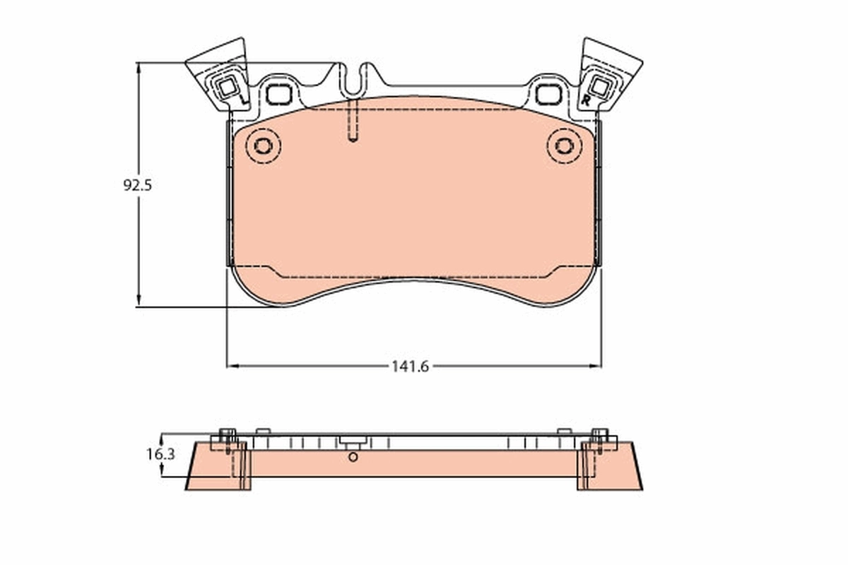 Brake Pad Set, disc brake GDB2229