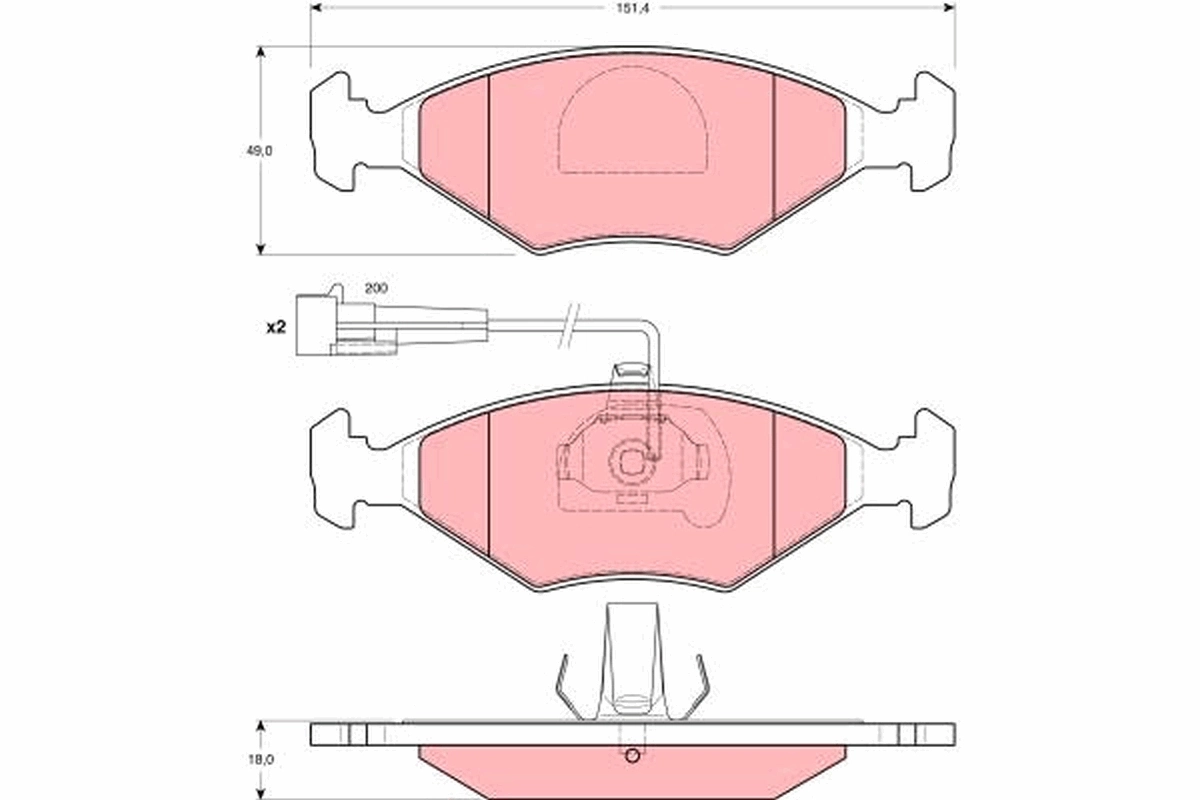 Brake Pad Set, disc brake GDB1340