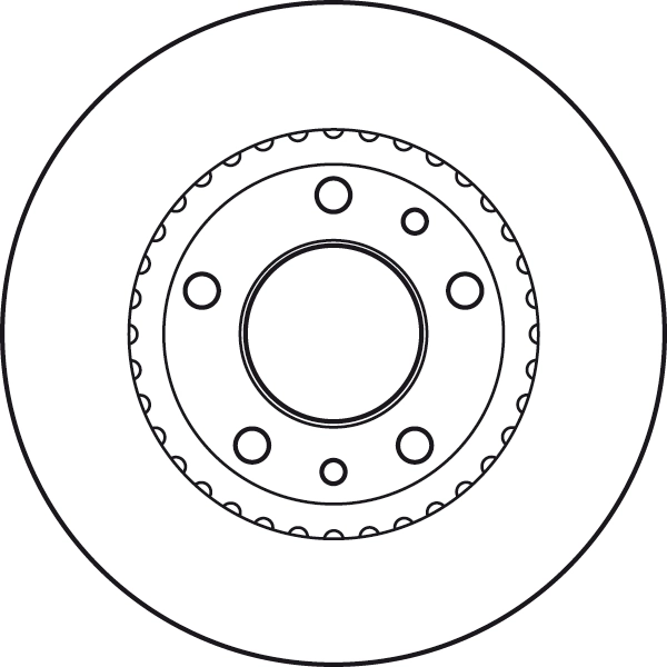 Brake Disc TRW SINGLE DF4836S