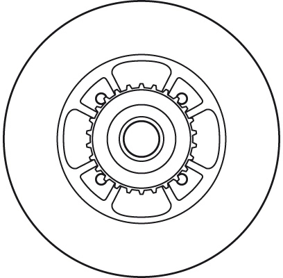 TRW DF6045BS Brake Disc