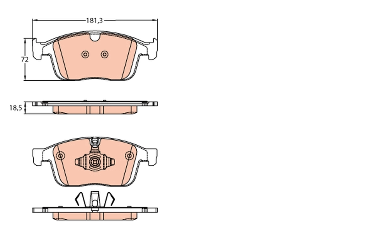 Brake Pad Set, disc brake GDB2146
