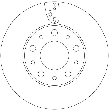 Brake Disc TRW SINGLE DF6918S