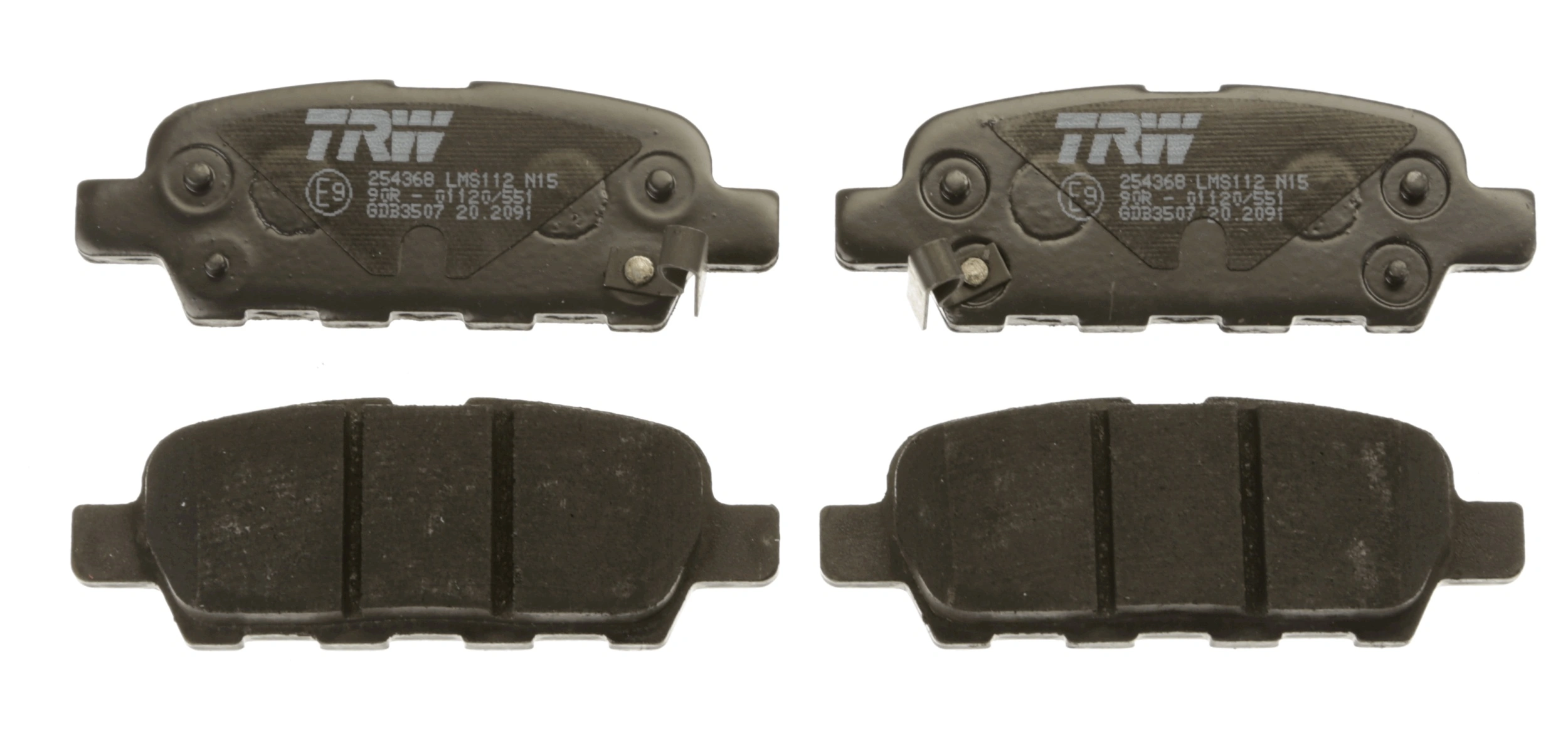 Brake Pad Set, disc brake COTEC GDB3507