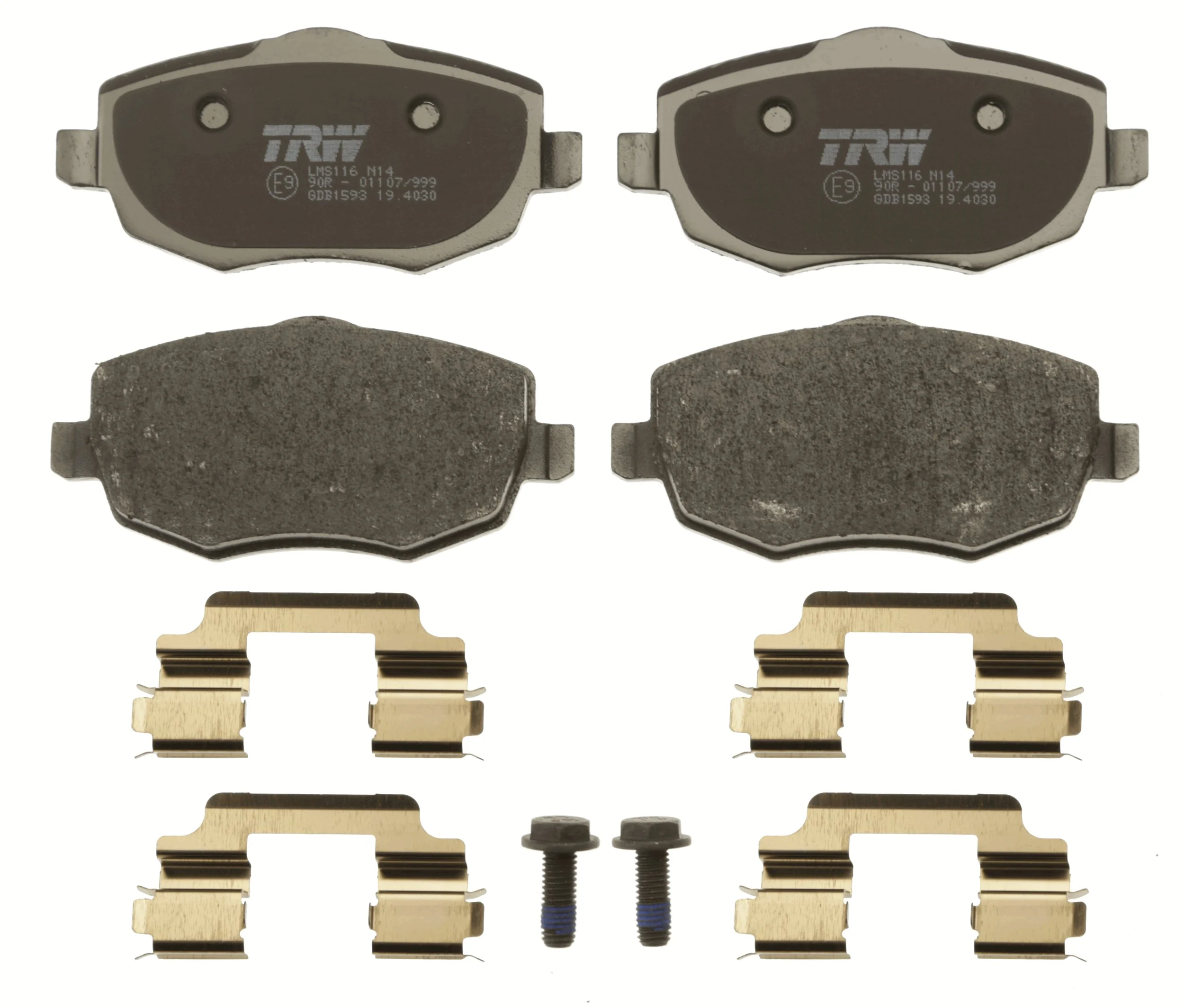 Brake Pad Set, disc brake COTEC GDB1593