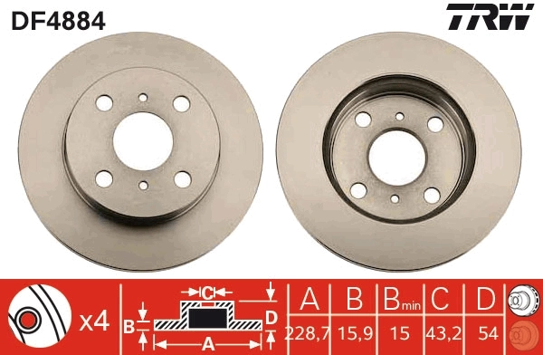 Brake Disc DF4884