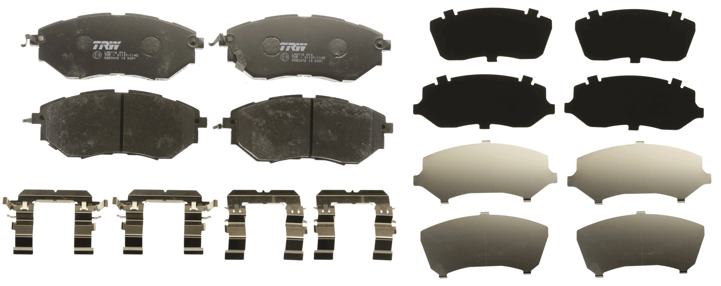 Brake Pad Set, disc brake COTEC GDB3372