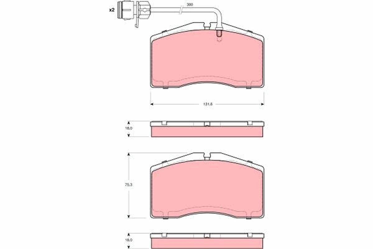 Brake Pad Set, disc brake GDB1506