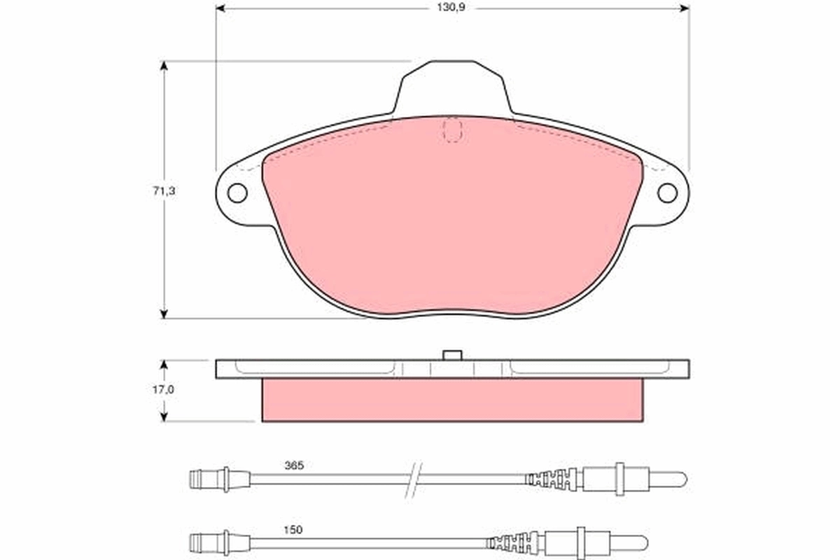 Brake Pad Set, disc brake GDB1301