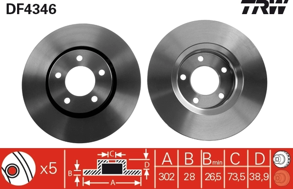 Brake Disc DF4346