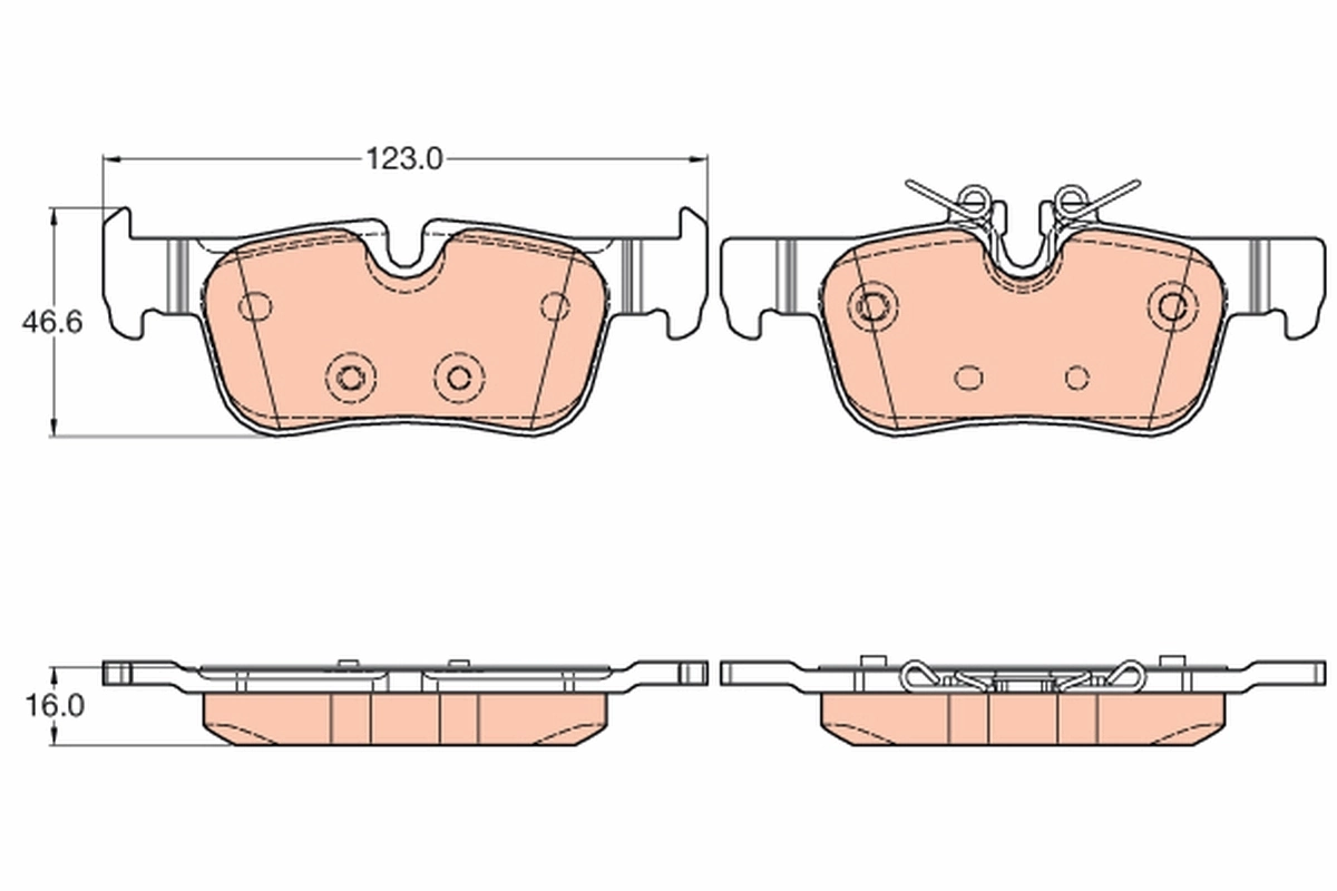 Brake Pad Set, disc brake GDB2063