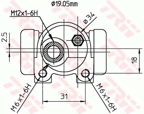 Wheel Brake Cylinder BWD134