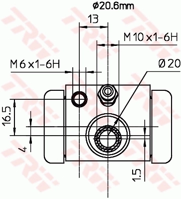 Wheel Brake Cylinder BWF317