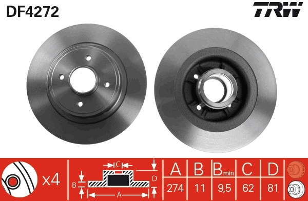 Brake Disc DF4272