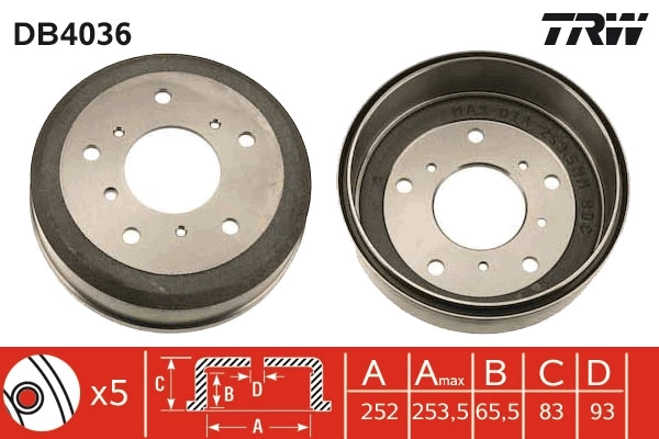 Brake Drum DB4036