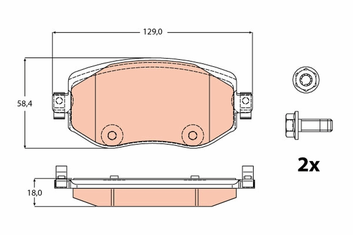 Brake Pad Set, disc brake GDB2175