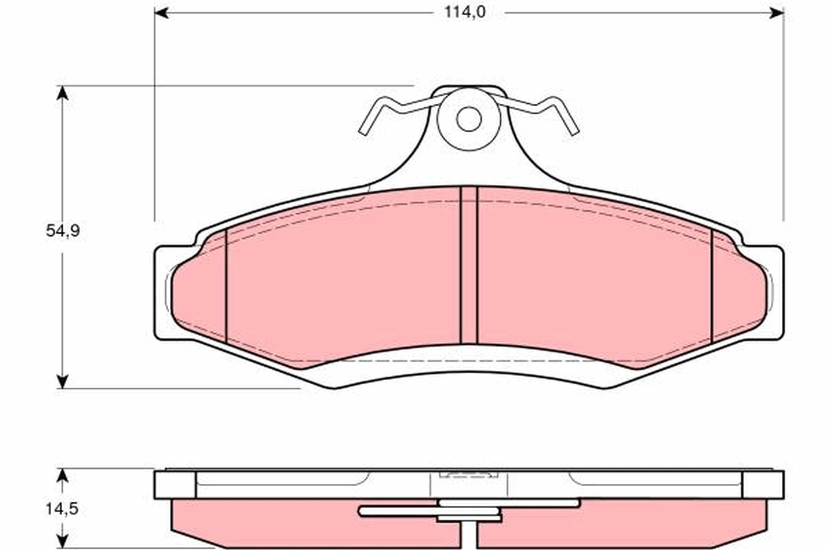Brake Pad Set, disc brake GDB3172