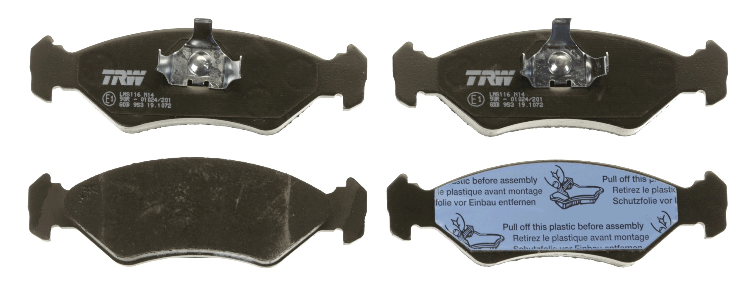 Brake Pad Set, disc brake COTEC GDB953