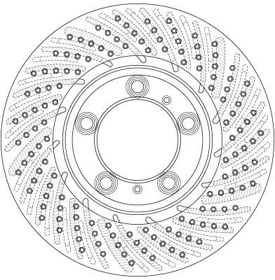 Brake Disc TRW SINGLE DF6267S