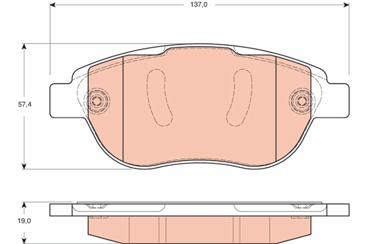 Brake Pad Set, disc brake GDB1669