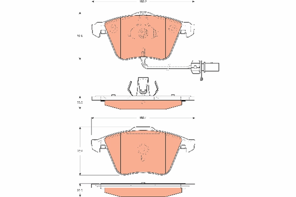 Brake Pad Set, disc brake GDB1689