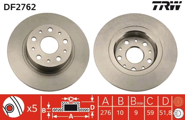 Brake Disc DF2762