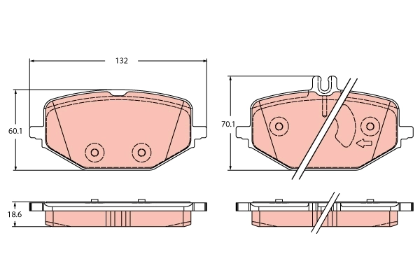 Brake Pad Set, disc brake GDB2372